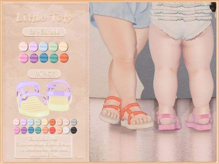 {Little Tots} Rory Sandals - Salmon