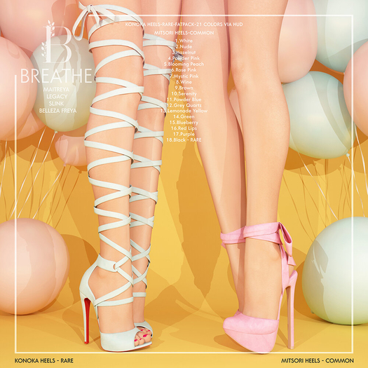 [BREATHE]-Mitsori Heels-Powder Pink-LEGACY