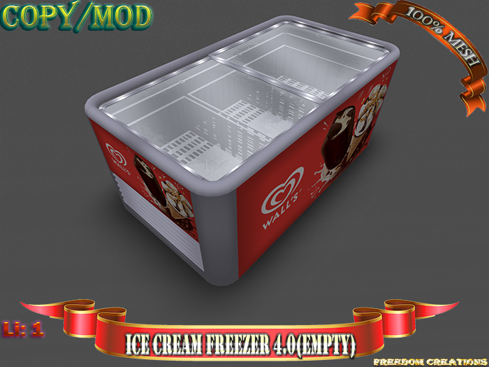 Ice creams freezer 4.0(empty)-Freedom creations