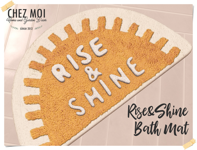 CHEZ MOI Rise&Shine Bath Mat