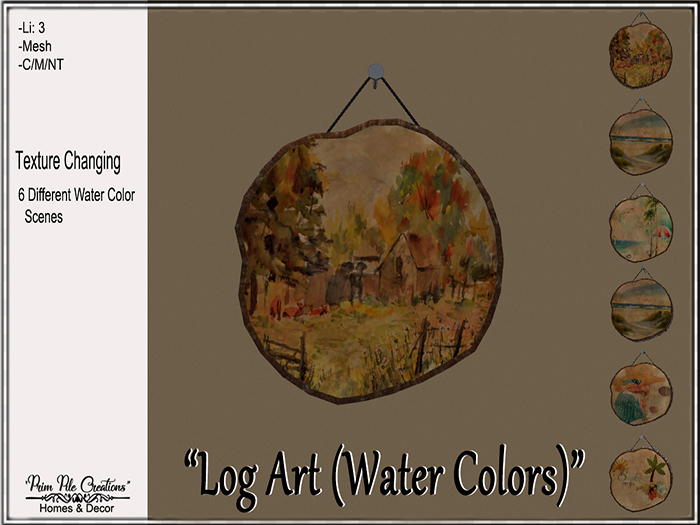 ~PPC~ Log Art (Water Colors) BOXED