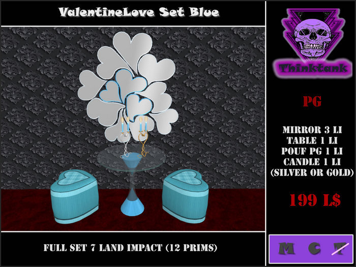 BOX ValentineLove Set *BLUE*