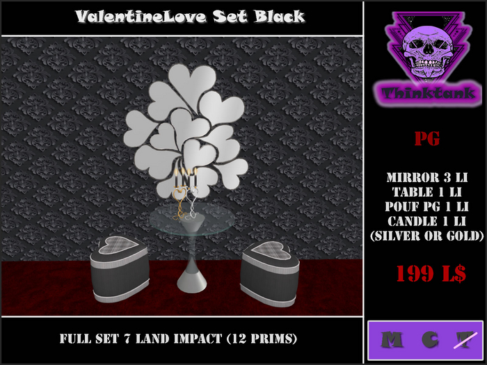 BOX ValentineLove Set *BLACK*
