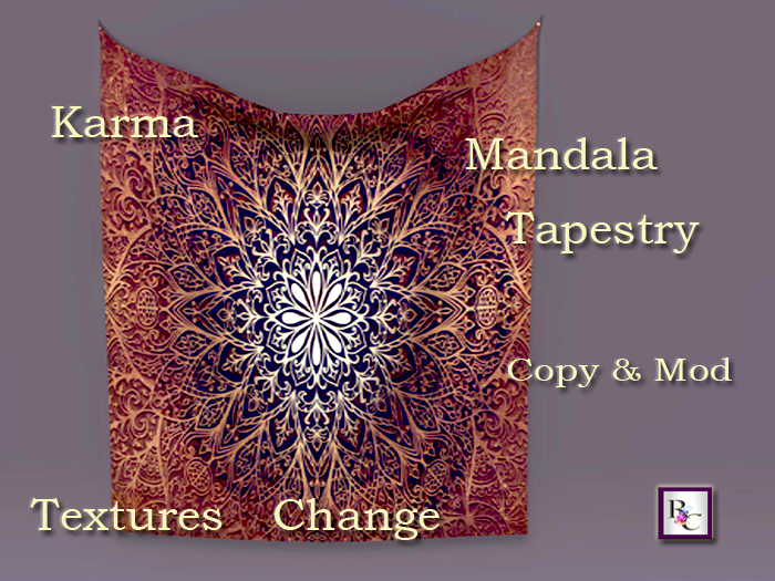 * RC *  Tapestry  - Mandala - Karma 