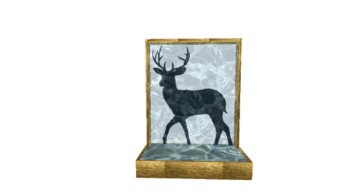 box-waterfall-deer shadow