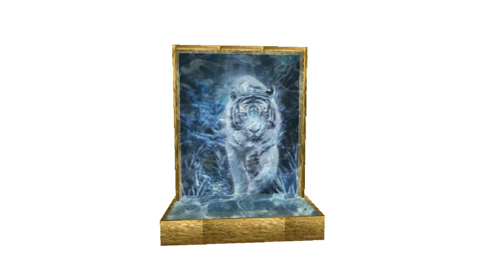 box-waterfall wall-white tiger