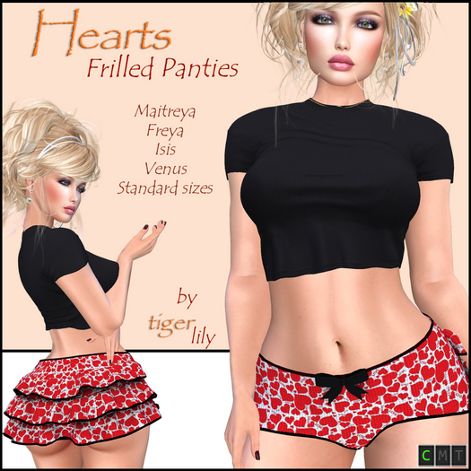 Tigerlily Designs Hearts Panties