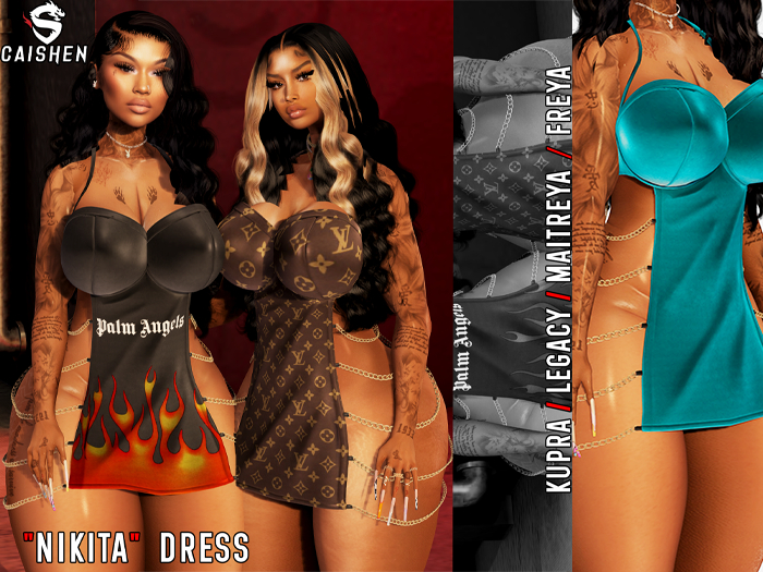 CAISHEN - "Nikita" Dress (Cyan)