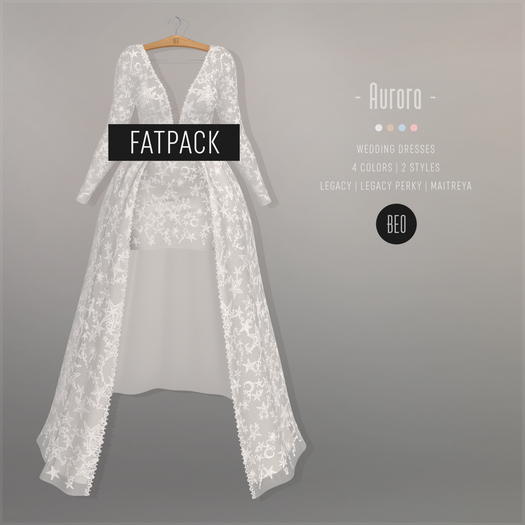 BEO - Aurora short dress with tail FATPACK