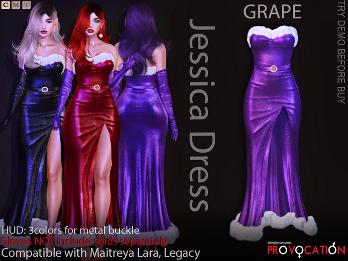 [Provocation] Jessica Dress-Grape