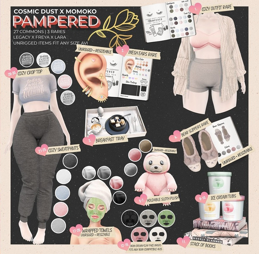 [Cosmic Dust x Momoko]  - Pampered - Mesh Ears RARE