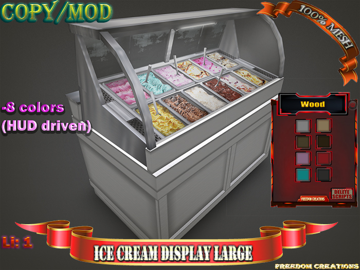 Ice cream display Large-Freedom creations