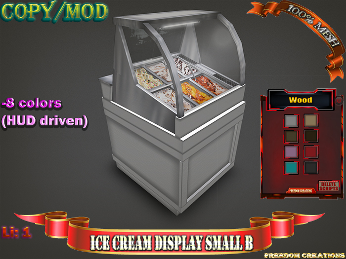 Ice cream display Small B-Freedom creations