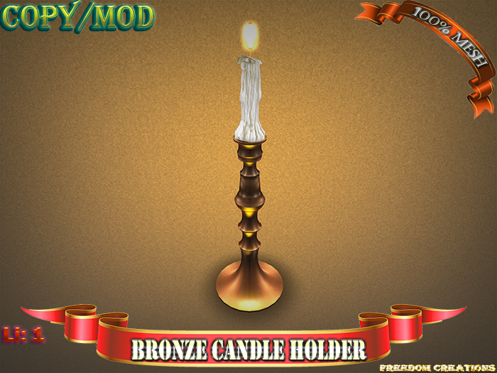 Bronze candle holder-Freedom creations