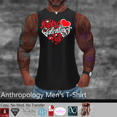 Happy Valentines Day heart  Men's T-Shirt (MATL)
