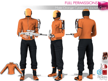  Full Perm Male Orange Cyberpunk Jacket Coat For Legacy Male Slink Belleza Jake Signature Gianni