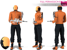 Full Perm Cyberpunk Helmet Mask None Rigged