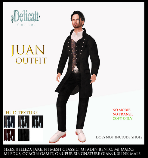 Delicatt Couture - Juan Outfit - 2022#Jan#14
