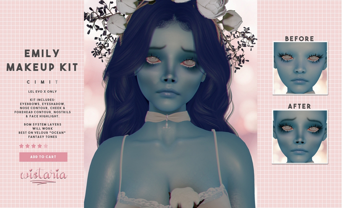 Second Life Marketplace - { wistaria } // emily makeup kit - lel evo x