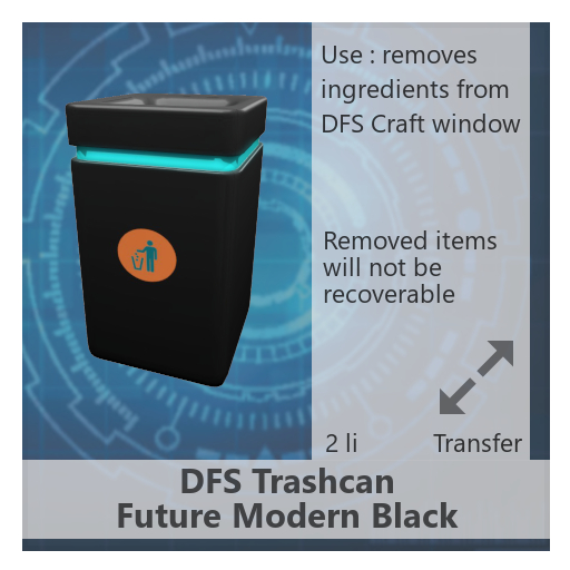 DFS Trashcan - Future Modern Black