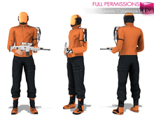 Full Perm Futuristic Cyberpunk Full Suit - 3 Shape Sizes Gianni, Jake, Slink Male