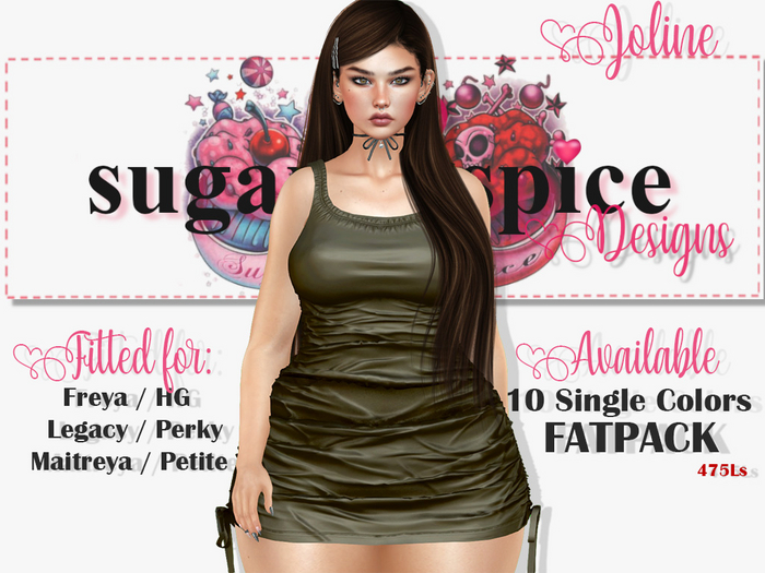 SUGAR N' SPICE DESIGNS JOLINE DRESS SOFT ROSE