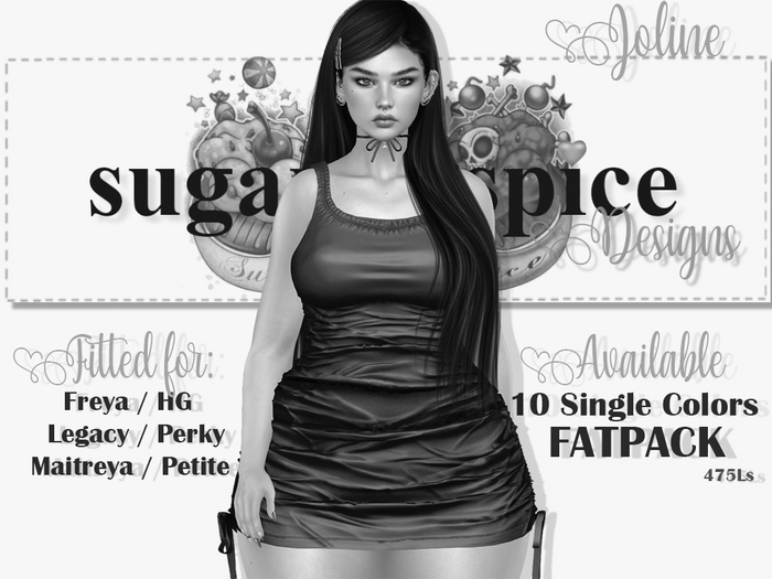 SUGAR N' SPICE DESIGNS JOLINE DRESS DEMO W/HUD