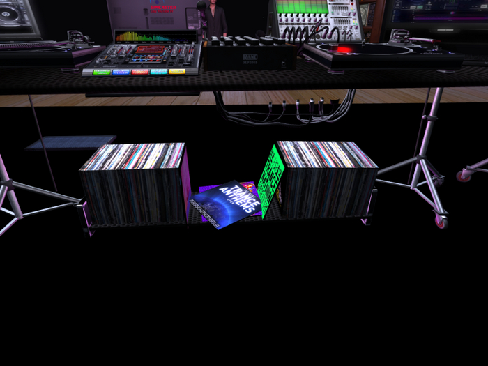 Vinyl Trance Record Stack
