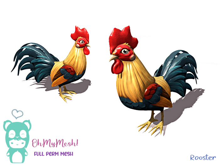 OhMyMesh! Rooster - Full Perm Mesh