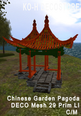 KO-H Chinese Garden Pagoda DECO
