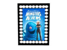 Lighted Movie Poster-Monsters vs Aliens