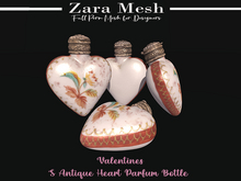 ZM - Valentines - Antique Heart Parfum Bottle - FULL PERM MESH