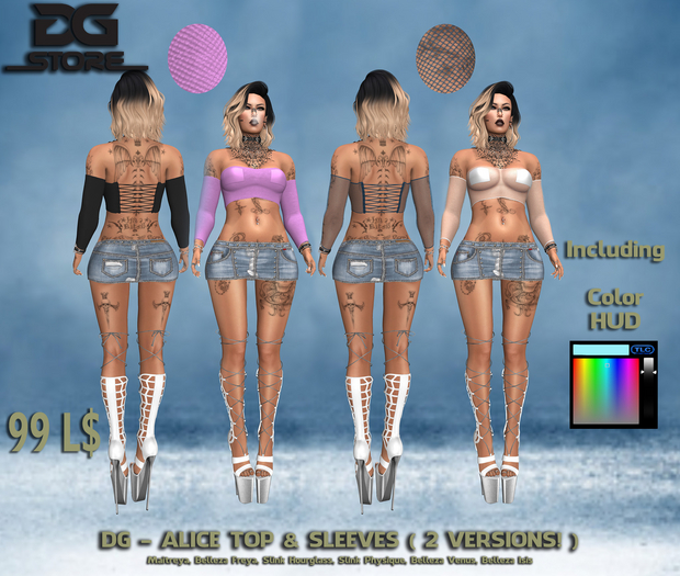 DG - Alice Top & Sleeves & Color Hud - Box