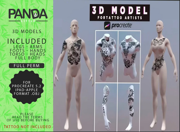 Little Panda - 3d models