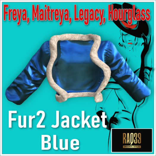 [R39] Fur2 Jacket Blue