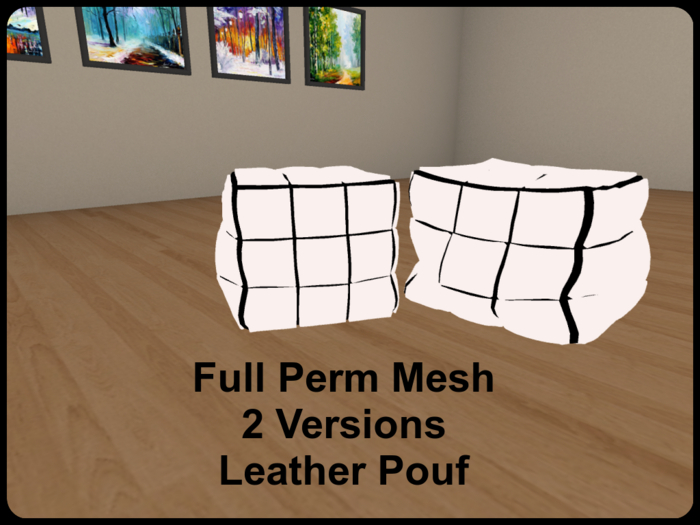 ~Full Perm Mesh Leather Cube Seat~