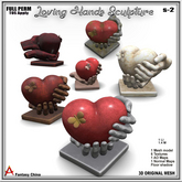 Full Perm Valentine - Loving Hands Sculpture