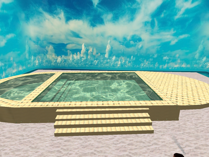 BEAUTIFUL l relax pool sunny  with deck boxed