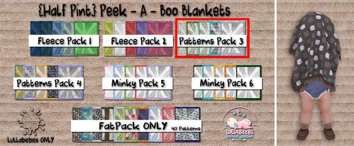 {HP} Peek - A - Boo - Patterns Pack 3