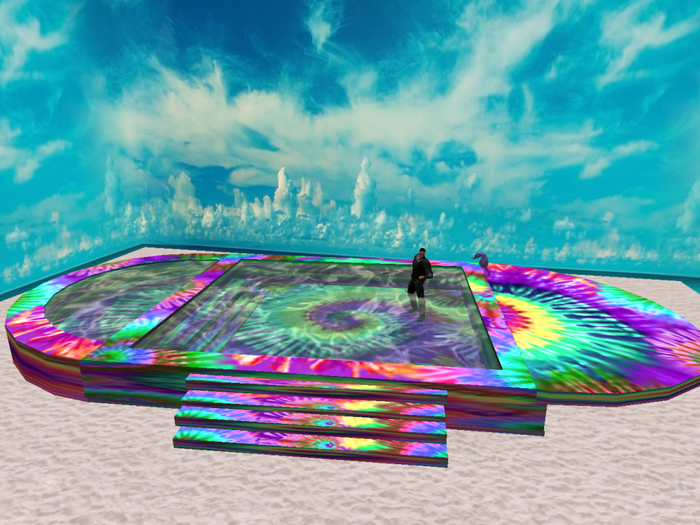 BEAUTIFUL l relax pool TIE DYE with deck boxed