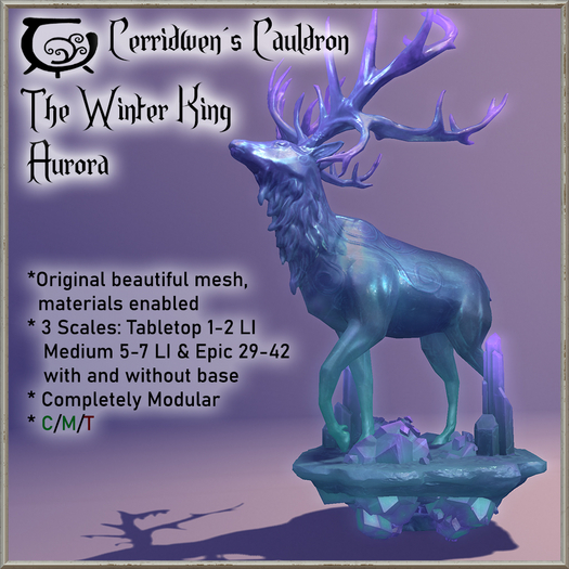 [CC] Winter King Statue Set- Aurora