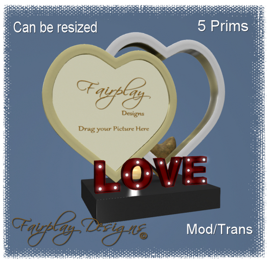 ~R~Love~Reversible Picture Frame Pkgd