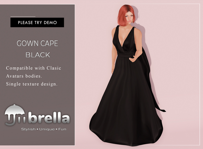 UMbreLLa - Black Gown Cape