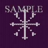 Zoy Texture [ Cozy Regular Snowflake ] Seamless - Purple