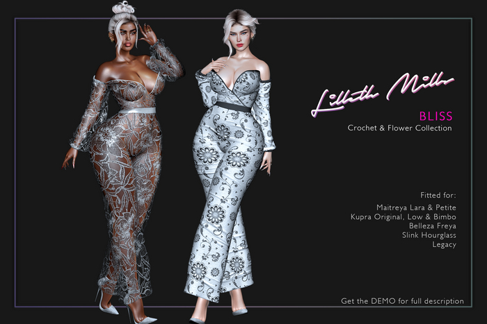 LM BLISS [DEMO] - Off Shoulder Jumpsuit for Kupra Maitreya Legacy Petite Freya Hourglass 