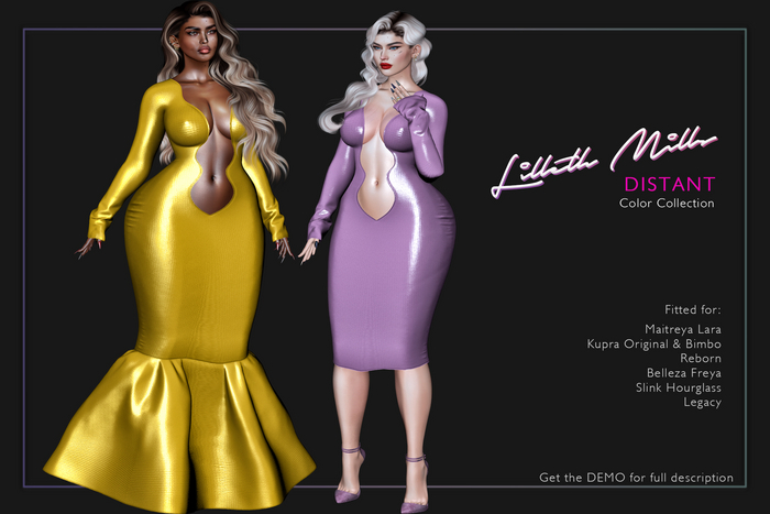 LM DISTANT Colors [DEMO] - Mermaid Gown Maitreya Kupra Bimbo Legacy Freya Hourglass Reborn