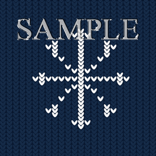 Zoy Texture [ Cozy Regular Snowflake ] Seamless - Navy