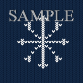 Zoy Texture [ Cozy Regular Snowflake ] Seamless - Navy