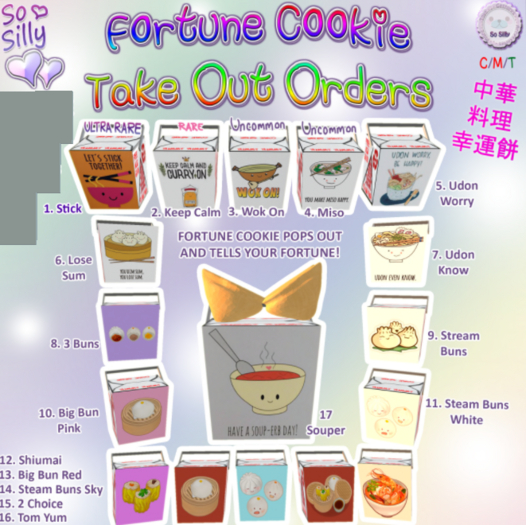 01 So Silly Take Out Fortune Box - STICK UltraRare