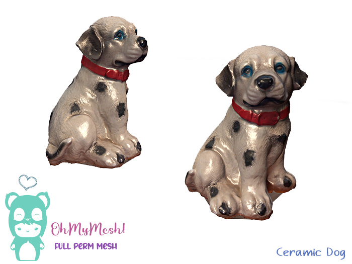 OhMyMesh! Ceramic Dog - Full Perm Mesh